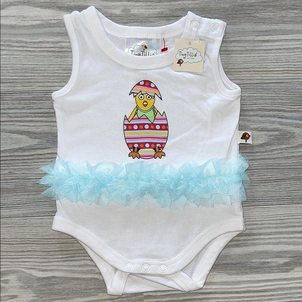 ⭐Tiny Tilia by Avon Baby Girl Onesie NWT, Size 3–6M⭐
